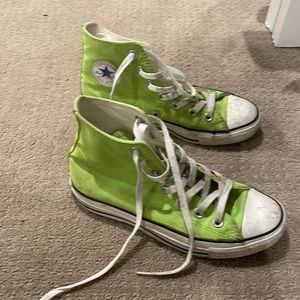 Lime green all star converse 2008